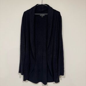 Barefoot Dreams Bamboo Chic Lite Open Front Cardigan Size M Black